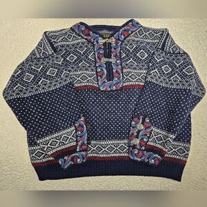 Volund Norwegian Pure Wool Nordic Sweater Pewter Clasps For Size See Description